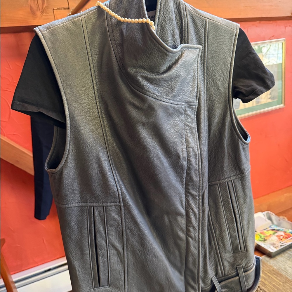 Helmut Lang Black Leather Vest